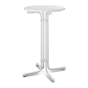 MFG Freizeitmöbel Stehtisch rund Spanplatte weiß 70,0 x 70,0 x 110,0 cm, 1 St.