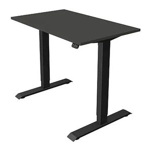 Kerkmann Move 1 elektrisch höhenverstellbarer Schreibtisch anthrazit rechteckig, T-Fuß-Gestell grau 100,0 x 60,0 cm