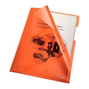 bene Sichthüllen DIN A4 orange glatt 0,15 mm, 100 St.