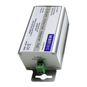 Wantec Netzwerkadapter 2wIP 2 Draht 10/100 PoE Schraubkl.