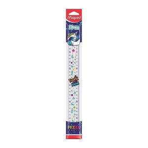 maped Lineal TWIST'n Flex PIXEL PARTY 30,0 cm, transparent