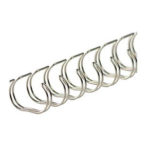 LMG Drahtbinderücken silber für 100 Blatt, 50 St.