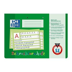 OXFORD Schreiblernheft Lineatur SL liniert DIN A4 quer ohne Rand, 16 Blatt, 1 St.