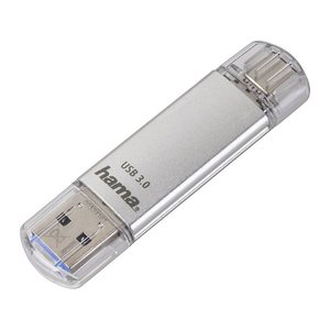 hama USB-Stick C-Laeta silber 64 GB, 1 St.