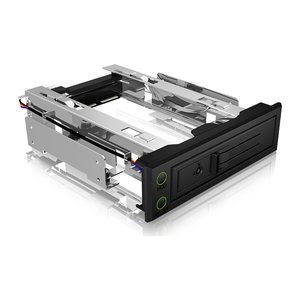 ICY BOX Wechselrahmen 3.5 Zoll SATA SAS 5.25 IB-166SSK-B