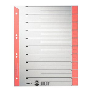LEITZ Trennblätter 1652 DIN A4 1-0 rot, 230 g/qm, 100 St.