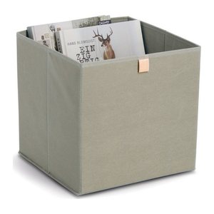 Zeller Aufbewahrungsbox khaki 32,0 x 32,0 x 32,0 cm, 1 St.