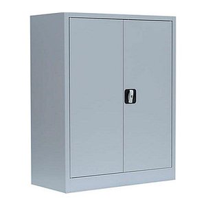 LÜLLMANN Stahlschrank 530310 lichtgrau 2 Fachböden 80,0 x 38,3 x 100,0 cm, aufgebaut, 1 St.