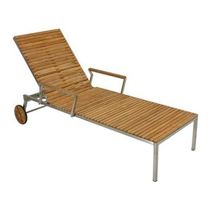 Garden Pleasure Sonnenliege DENVER braun Stahl