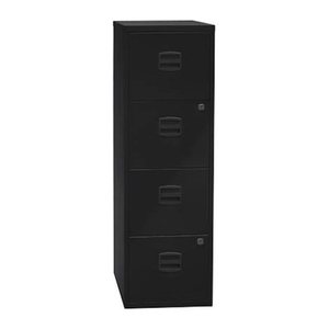 BISLEY Home PFA 4 Hängeregistraturschrank schwarz 4 Schubladen 41,3 x 40,0 x 132,1 cm, 1 St.
