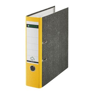 LEITZ 1080 Ordner gelb marmoriert Karton 8,0 cm DIN A4, 1 St.