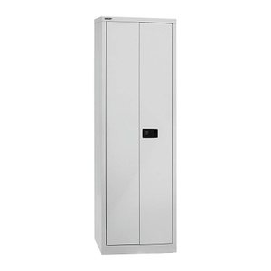 BISLEY Stahlschrank Universal E782A04B645645 lichtgrau 4 Fachböden 60,0 x 40,0 x 195,0 cm, aufgebaut, 1 St.
