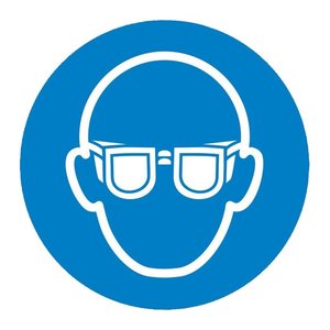 SafetyMarking® Gebotsaufkleber "Augenschutz benutzen " rund 10,0 cm, 1 St.