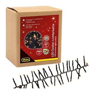 Idena 480er LED Lichterkette schwarz 14,5 m, 1 St.