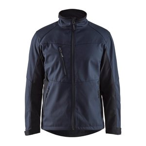 BLAKLÄDER® unisex Softshelljacke 4950 marineblau, schwarz Größe M