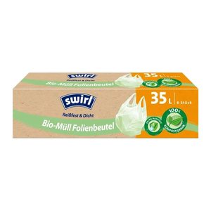 swirl® Biomüllbeutel 317110 35,0 l grün, 6 St.