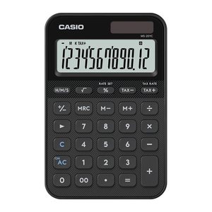 CASIO MS-20YC-BK Taschenrechner schwarz