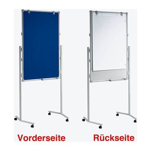 MAUL mobiles Whiteboard MAULpro 75,0 x 120,0 cm blau#!#weiß Filz/Whiteboard