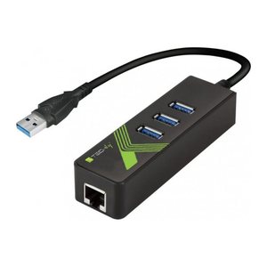 Techly USB 3.0 Adapter a. Gigabit Ethernet m. 3Port USB3.0 s