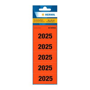 HERMA Inhaltsschilder 2025 rot, 100 St.