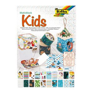 folia Motivblock Kids farbsortiert 270 g/qm 20 St.
