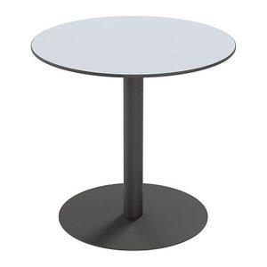 meet powered by PAPERFLOW CROSS Bistrotisch rund HPL-Platte grau 80,0 x 80,0 x 75,0 cm, 1 St.