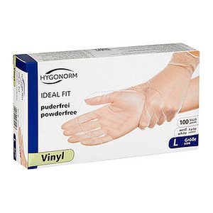 HYGONORM unisex Einmalhandschuhe IDEAL FIT weiß Größe L, 100 St.