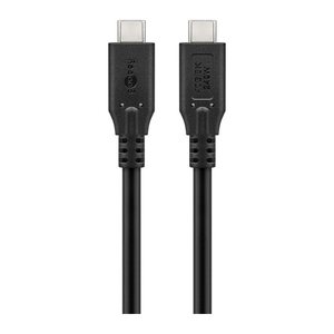goobay USB 4 USB-Kabel 1,5 m schwarz, 1 St.
