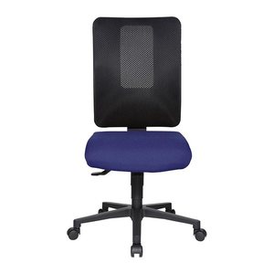 Topstar Bürostuhl Open X (N), OX1000 G260 Stoff blau, Gestell schwarz
