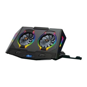 CONCEPTRONIC 2-Fan USB-A2.0 Laptop-Kühlpad 40Kg RGB 17" sw