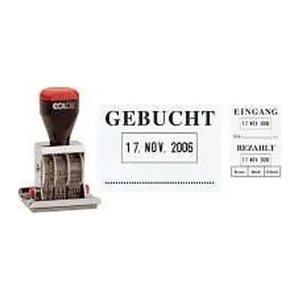COLOP Datumstempel mit Text "Gebucht" 04060/L3 ohne Logo, 1 St.