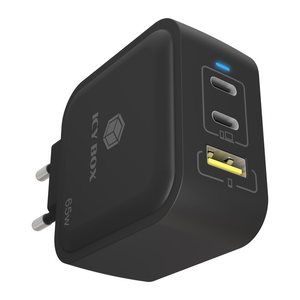 ICY BOX USB-C Ladegerät GaN 65W 3 Port PD 3.0 IB-PS1030-PD