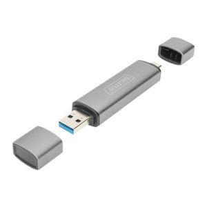 DIGITUS Multi-microSD, SD-Kartenleser silber