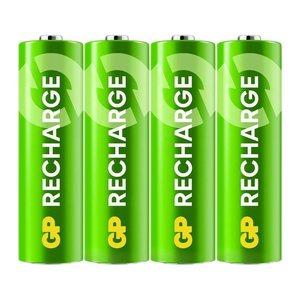 GP Akkus Recharge Ni-MH Mignon AA 2.100 mAh, 4 St.