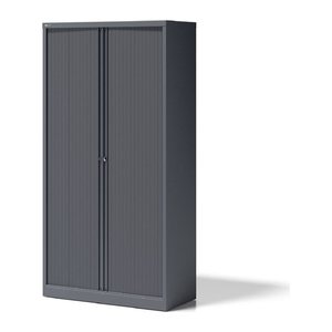 BISLEY Essentials Rollladenschrank anthrazit 4 Fachböden 100,0 x 47,0 x 197,0 cm