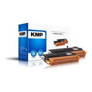 KMP B-T32D  schwarz Toner kompatibel zu brother TN230BK, 2er-Set