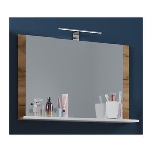 VCM my bath Spiegel VCB 10 916700 honig-eiche, weiß 80,0 x 17,0 x 55,0 cm