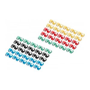 DIGITUS Farbclips für Patchkabel RJ45 100 Stk. gem.Farbe