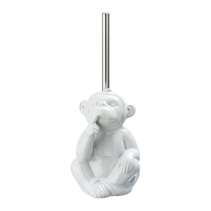 WENKO WC-Garnitur Monkey Quiet weiß Stein, 1 St.