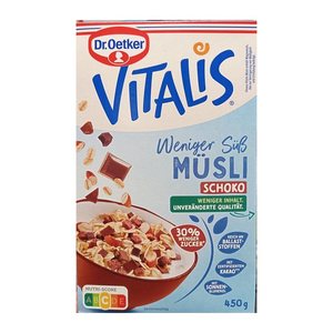 Dr. Oetker VITALIS Schoko weniger süß Müsli 450,0 g, 1 St.