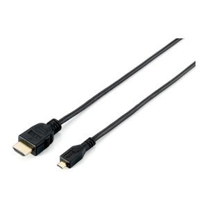 Equip HDMI->Micr.HDMI 4K/30Hz St/St 2.00m schwarz Polybeutel