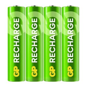 GP Akkus Recharge Ni-MH Micro AAA 800 mAh, 4 St.
