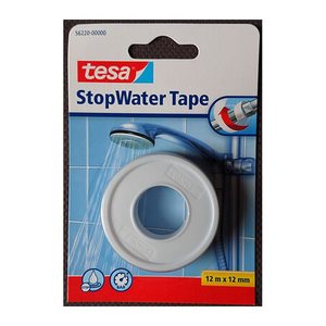 tesa StopWater Tape Dichtungsband weiß 12,0 mm x 12,0 m 1 Rolle