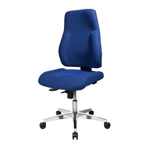 Topstar Bürostuhl Point 91, PI99GBC6 Stoff blau, Gestell alu