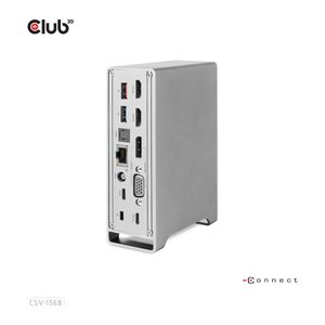 Club3D 4K ChargingDock USB-C ->6xUSB3/DP/2xHDMI/VGA/LAN 120W retail