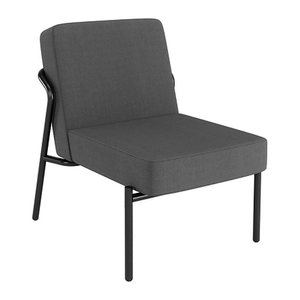 medso powered by PAPERFLOW Sessel MEDSO S anthrazit schwarz Stoff 58,0 x 74,3 x 38,0 cm, 1 St.