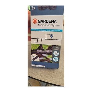 GARDENA Tropfschlauch- & Verlegerohrverbinder 13 mm Micro-Drip-System, 3 St.