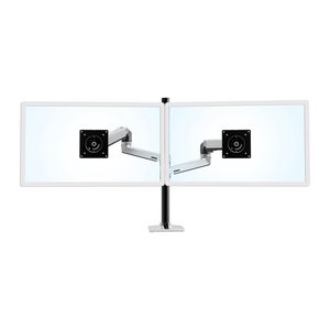 ergotron Monitor-Halterung LX-Dual 45-549-026 silber für 2 Monitore, Tischklemme