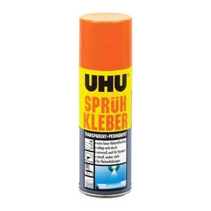 UHU permanent + transparent Sprühkleber 200,0 ml, 1 St.