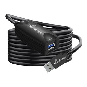 MediaRange Aktives USB-Verlängerungskabel USB-A 3.0 5m sw